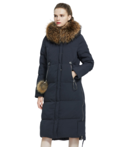 Manteau hiver avec fourrure femme