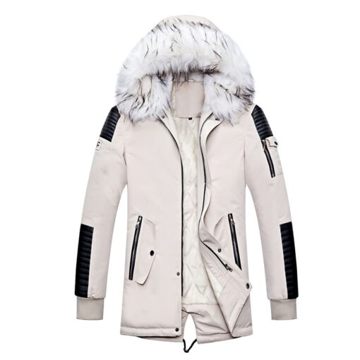 Manteau chauffant blanc décontracté