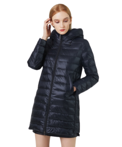 Manteau hiver noir pour femme