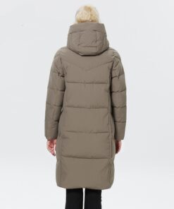 VUE arrière du Manteau parka pour femme