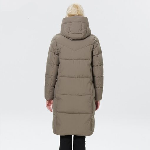 VUE arrière du Manteau parka pour femme