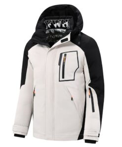 Veste chauffante blanche coupe vent