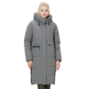 Manteau chauffant gris épais pour femme