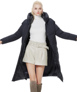 Manteau chauffant long pour femme