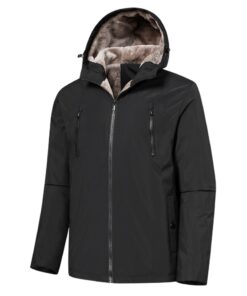 Blouson chauffant noir décontracté