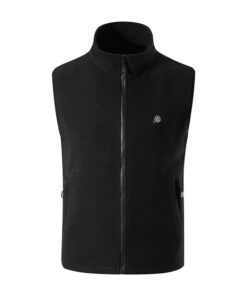 Gilet chauffant noir d'extérieur