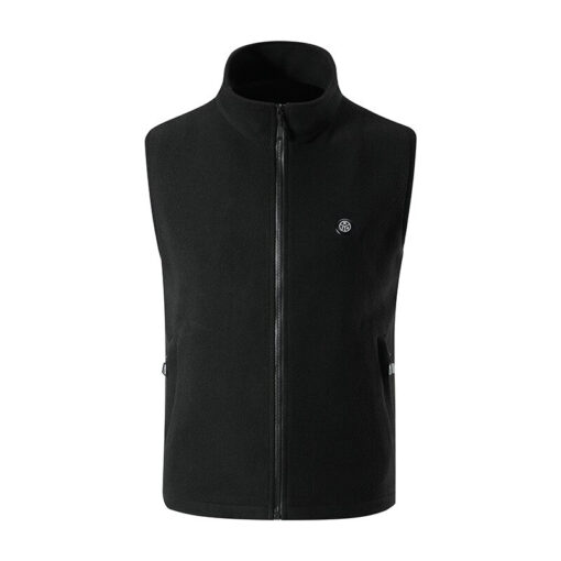 Gilet chauffant noir d'extérieur