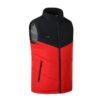 Gilet rouge chauffant ski