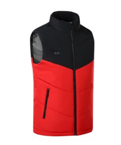 Gilet rouge chauffant ski