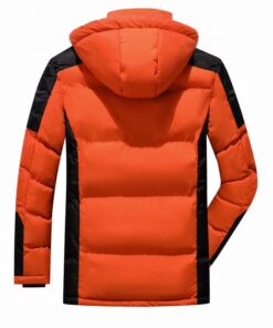 vue arrière de la Veste parka imperméable à capuche