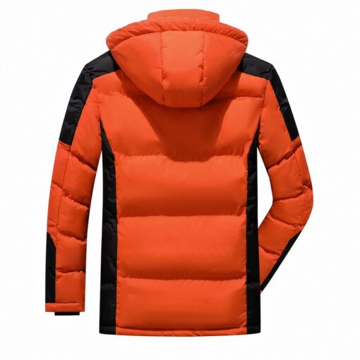 vue arrière de la Veste parka imperméable à capuche