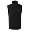 Gilet chauffant noir polaire