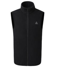 Gilet chauffant noir polaire