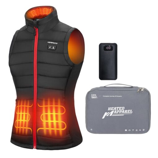 Gilet chauffant femme avec batterie