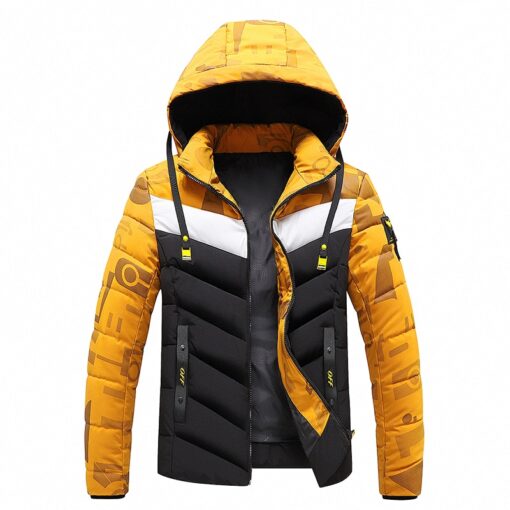 Veste chauffante jaune coupe-vent