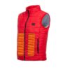 Gilet chauffant rouge sans manche