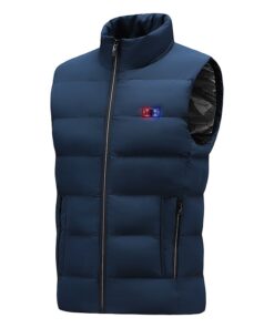 Gilet chauffant bleu de travail