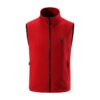 Gilet chauffant rouge d'extérieur