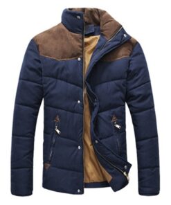 Veste chauffante bleu marine rembourrée