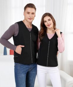 couple avec le Gilet noir chauffant intelligent