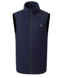 Gilet chauffant bleu polaire