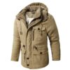 Veste kaki d'hiver homme