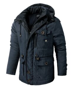 Veste bleu d'hiver homme