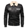 Veste noire d'hiver chaude homme