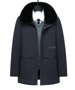 Manteau parka chauffant décontracté