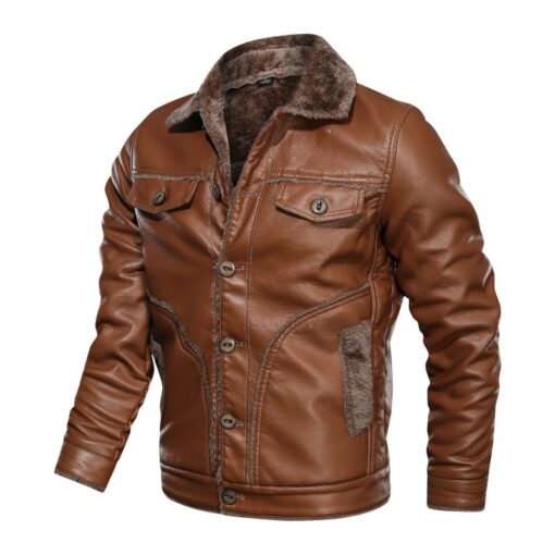 Blouson d'hiver en cuir