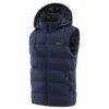 Gilet chauffant bleu unisexe