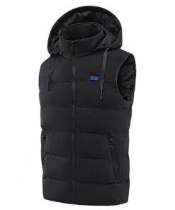 Gilet chauffant noir unisexe