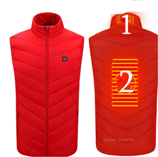 Gilet chauffant rouge