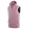 Gilet chauffant rose avec chapeau