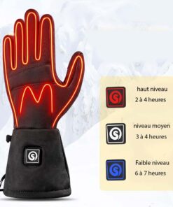 fonctionnement des gants d'hiver chauffants