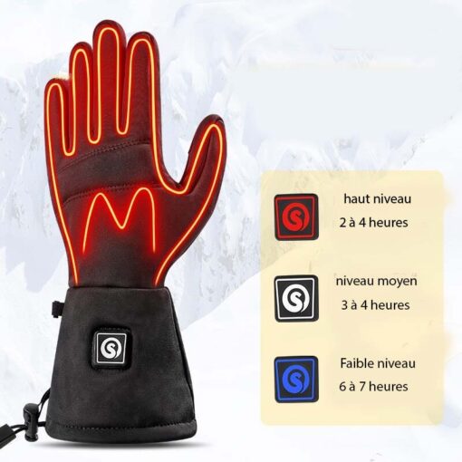 fonctionnement des gants d'hiver chauffants