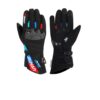 Gants chauffants bleu moto avec batterie