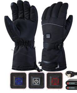 Gants chauffants ski avec batteries