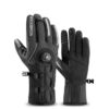 Gants chauffants noir pour cycliste