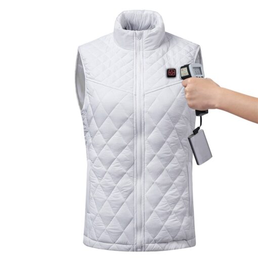 Gilet sans manche chauffant femme