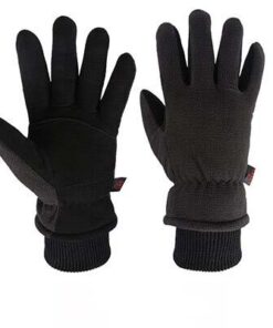 Gants chauffants noirs en coton