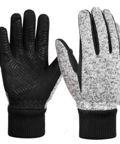 Gants chauffants gris souples