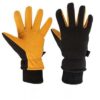 Gants chauffants jaunes en coton